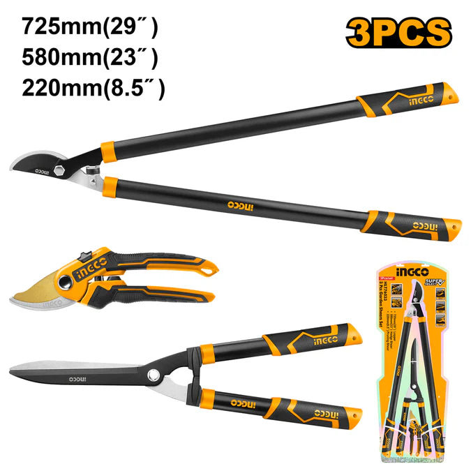 Ingco 3 Pcs garden shears set HLT76033