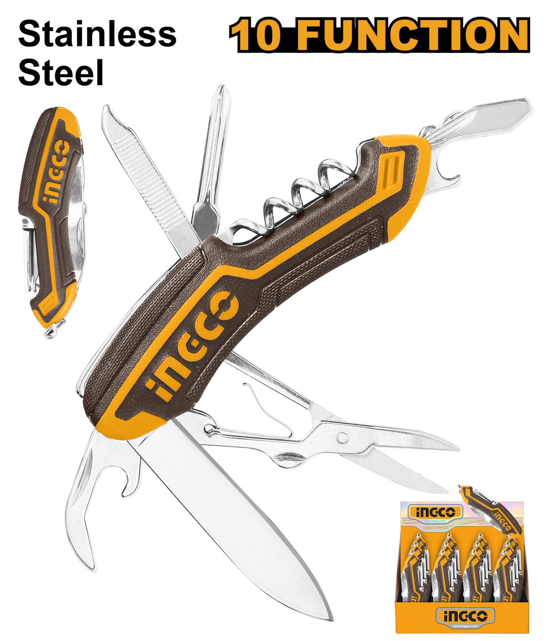 Ingco Multi-function knife 10 functions HMFK8108