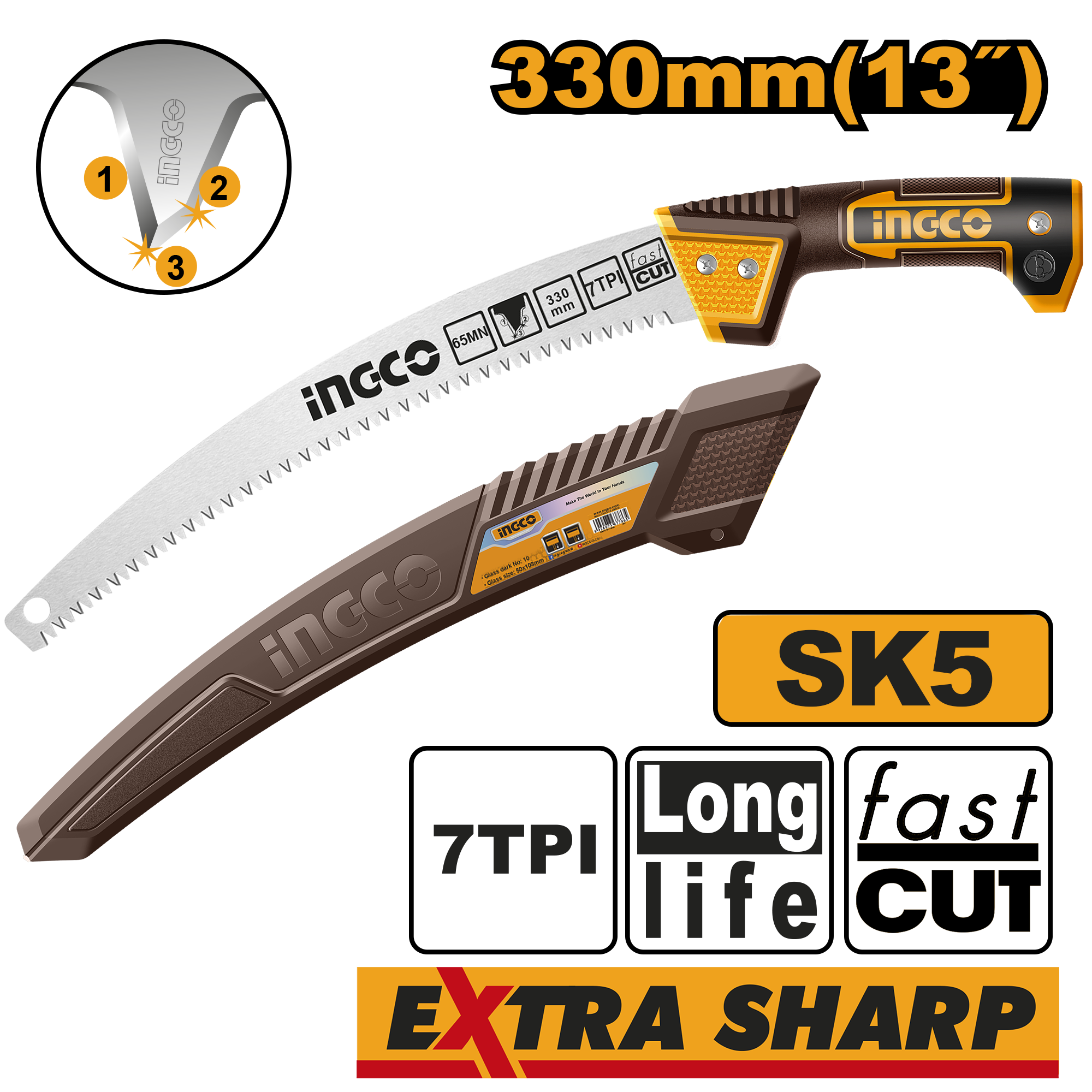 Ingco Pruning saw 330mm HPS3306