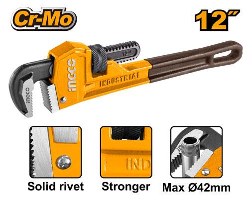 Ingco Pipe wrench 42mm HPW0812