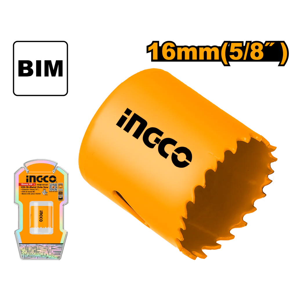 Ingco HSS bi-metal hole saw 16mm HSB10161