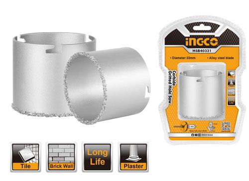 Ingco Carbide gritted hole saw 43mm HSB40431