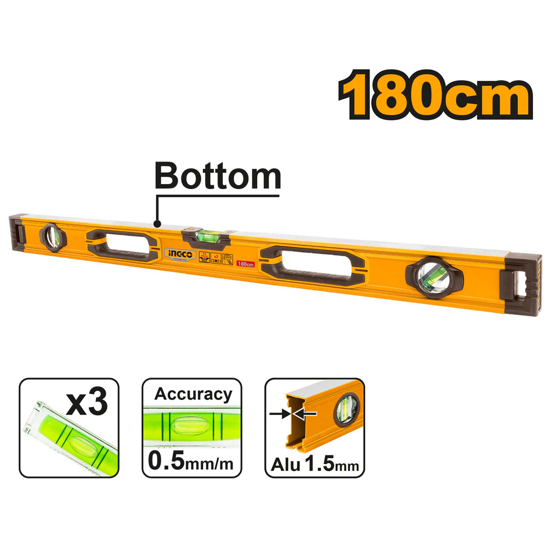Ingco Spirit level 180cm HSL08180