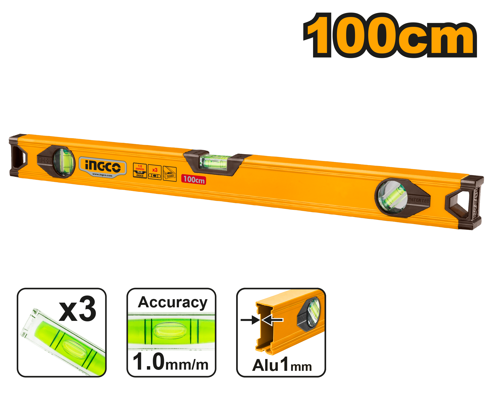 Ingco Spirit level 100cm HSL18100