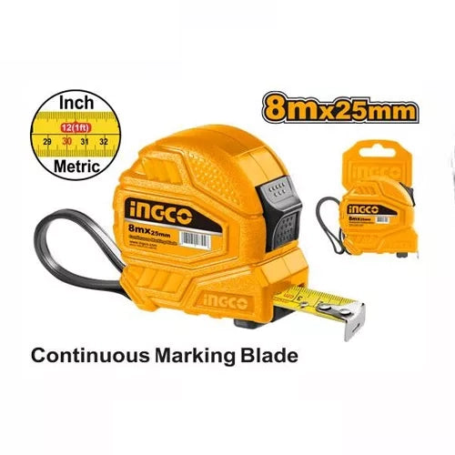 Ingco Steel measuring tape 8*25mm HSMT26825