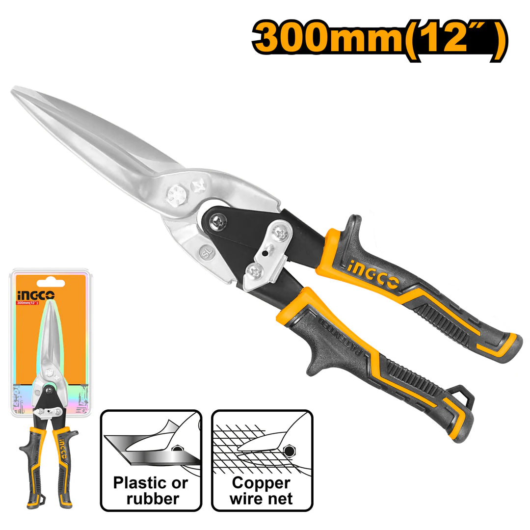 Ingco Long straight aviation snip straight HTSN0112S