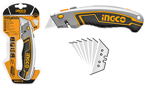 Ingco Utility knife 6pcs HUK6128