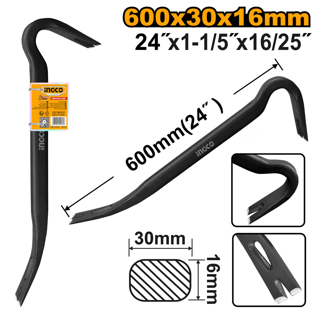 Ingco Wrecking bar 24" HWBA01242