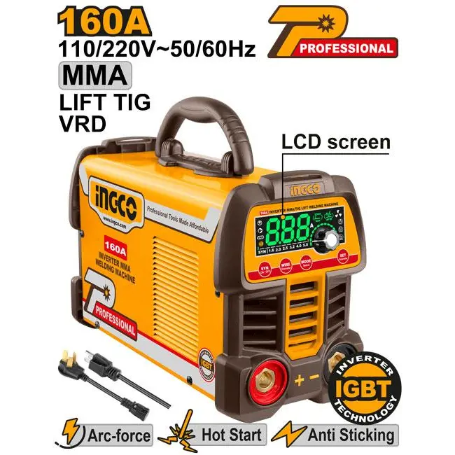 Ingco Inverter MMA welding machine 72v ING-MMA16069
