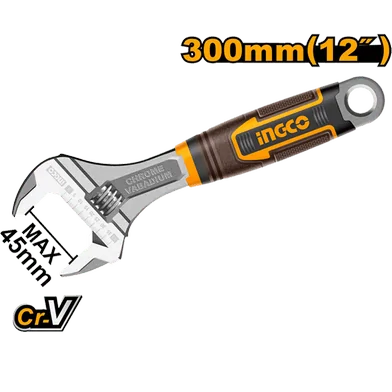 Ingco Adjustable wrench 300mm HADW131128