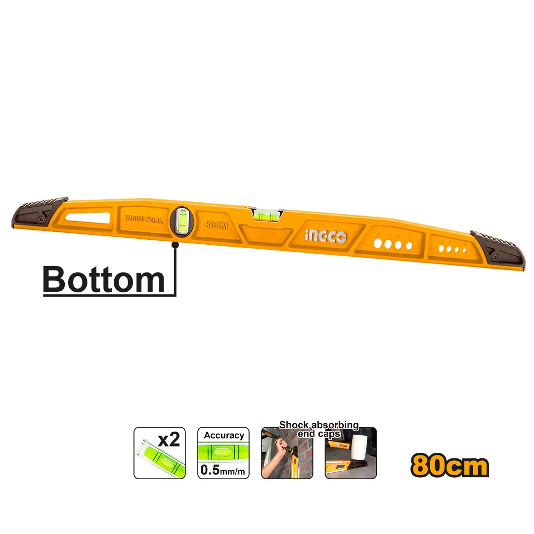 Ingco Heavy-duty mason's level 80cm HBSL08080