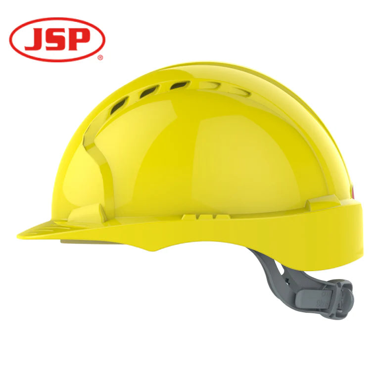 JSP EVO®2 Safety Helmet – Slip Ratchet – Ventilated YELLOW