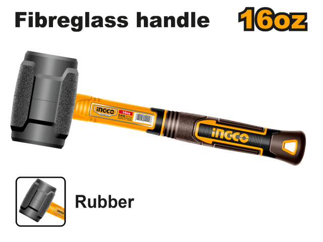 Ingco Rubber hammer 450g HRUH8816