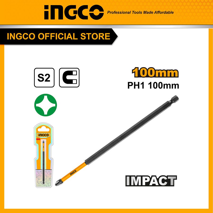 Ingco Impact screwdriver bit 100mm SDBIM71PH1100