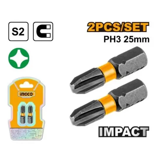 Ingco Impact screwdriver bits PH3 25MM SDBIM71PH325