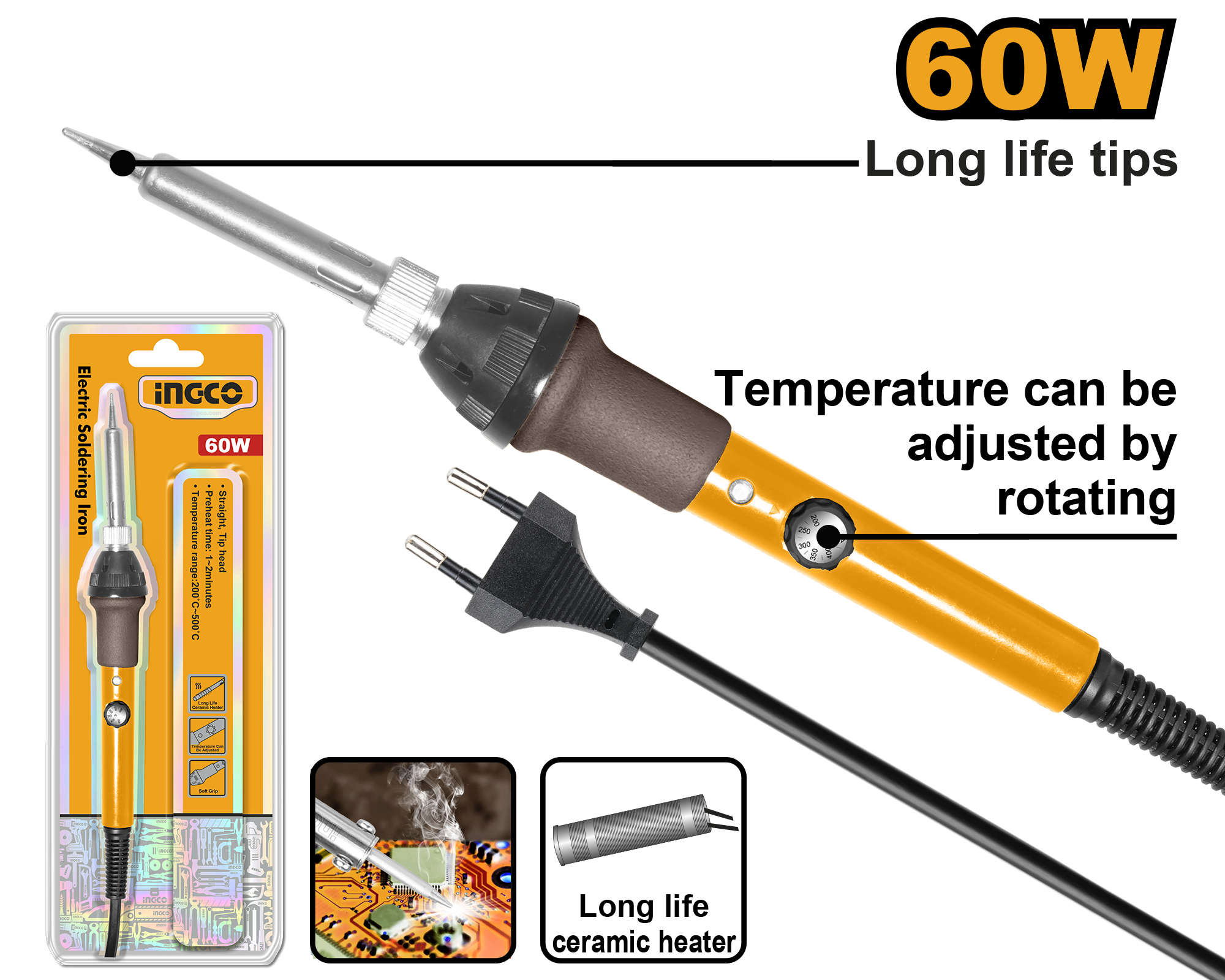 Ingco Electric soldering iron 60w SI016831