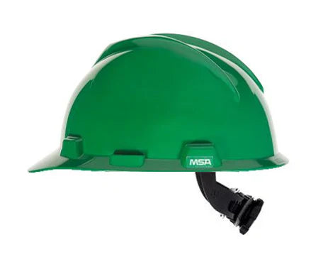 MSA V-Gard Safety Helmet with Wheel Rachet NON Ventilated green