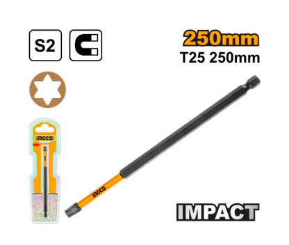 Ingco Impact screwdriver bit T25 250MM SDBIM71T25250