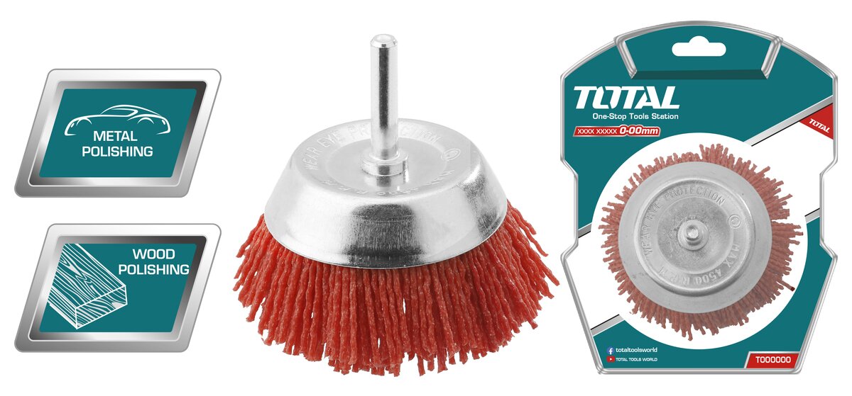 Total Nylon brush 75mm TAC33035