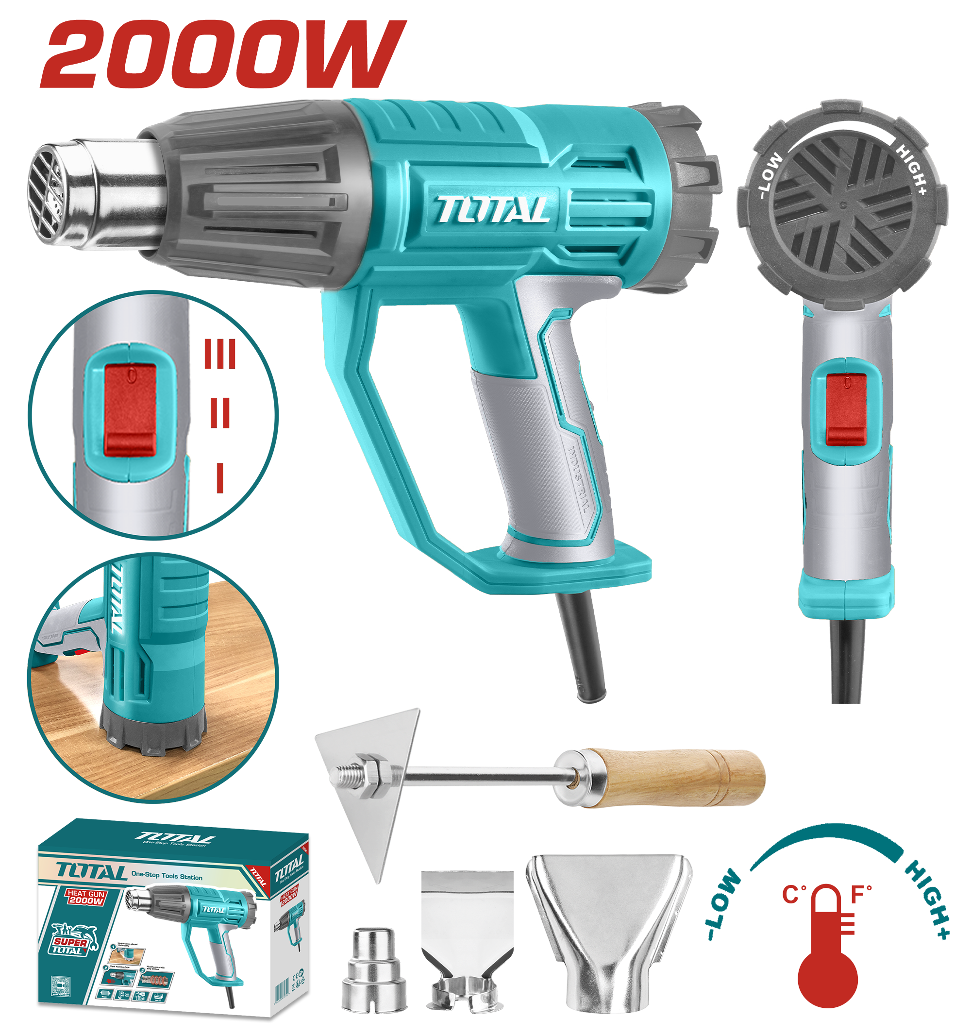 Total Heat gun 2000W TB20045