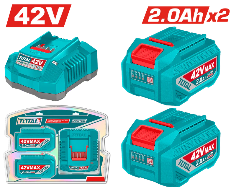 Total 42v Lithium-Ion battery and charger kit TFBCPM20221