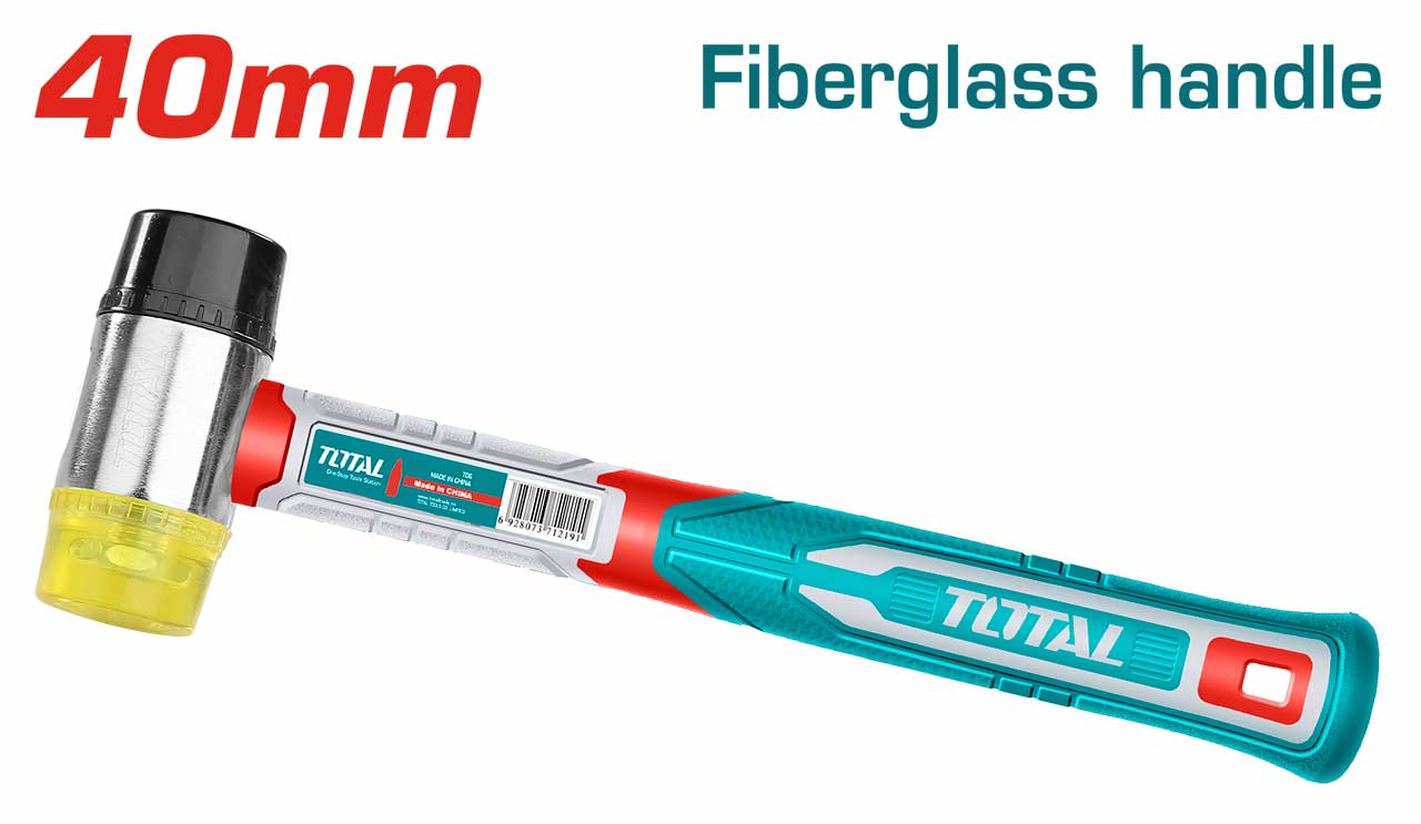 Total Rubber and plastic hammer 40mm THRUH6940