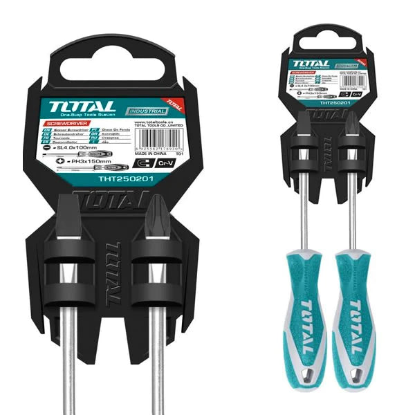 Total 2 Pcs screwdriver set THT250201