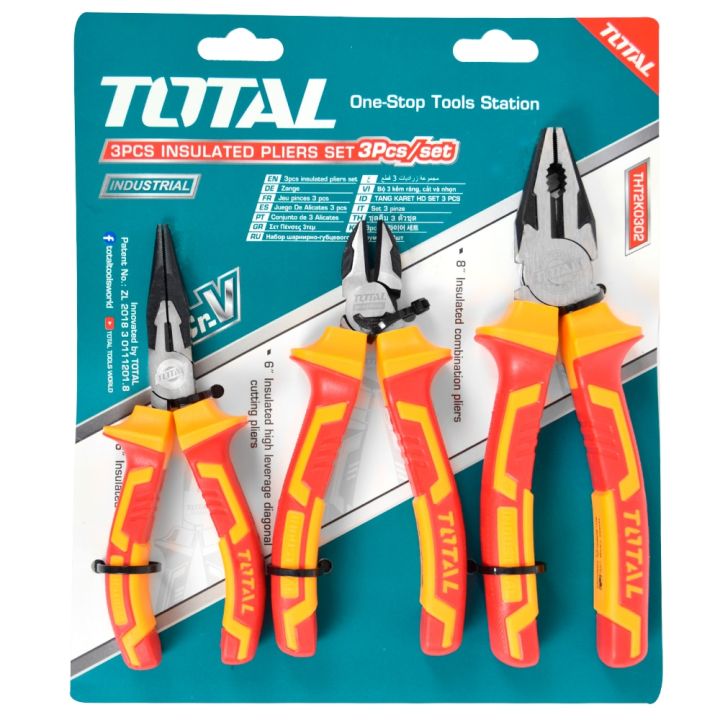 Total 3 Pcs insulated pliers set
THT2K0302