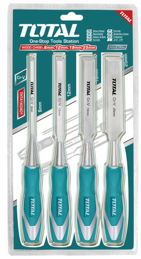 Total 4 Pcs Wood chisel set THT41K01