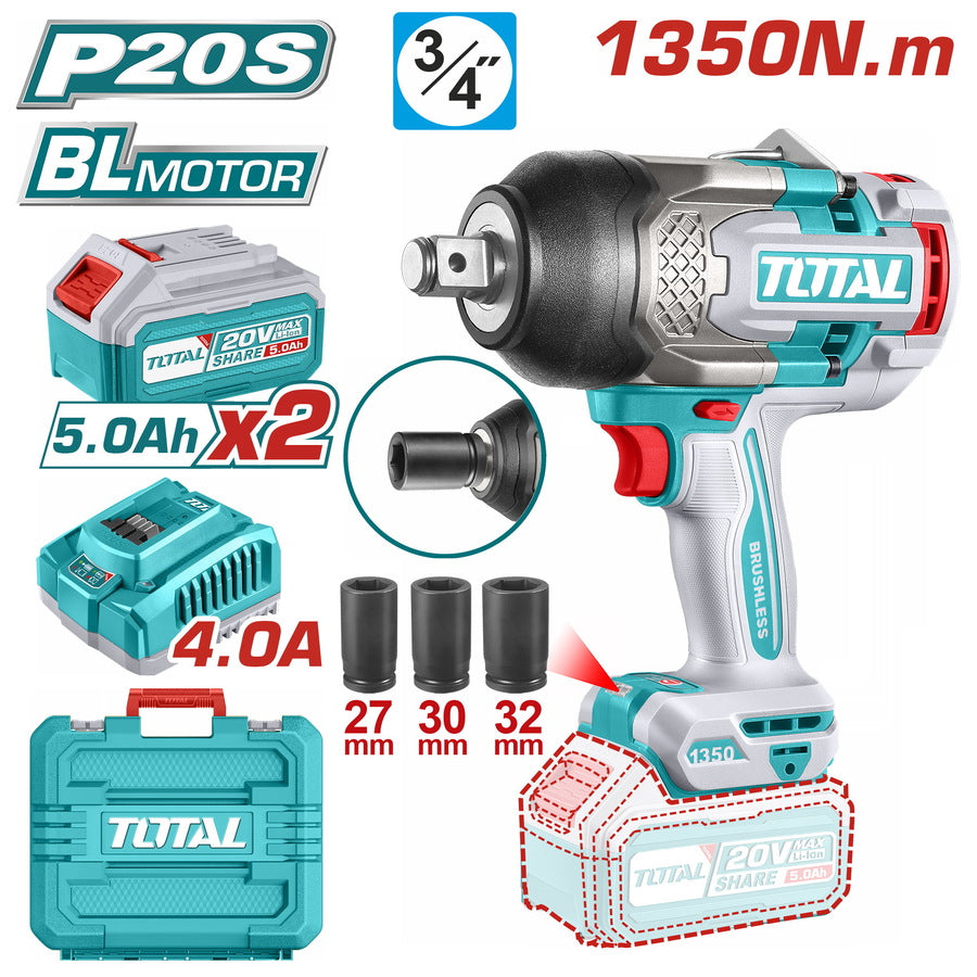 Total Cordless impact wrench TIWLI20135