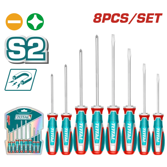 Total 8 Pcs screwdriver set TKSDS0846