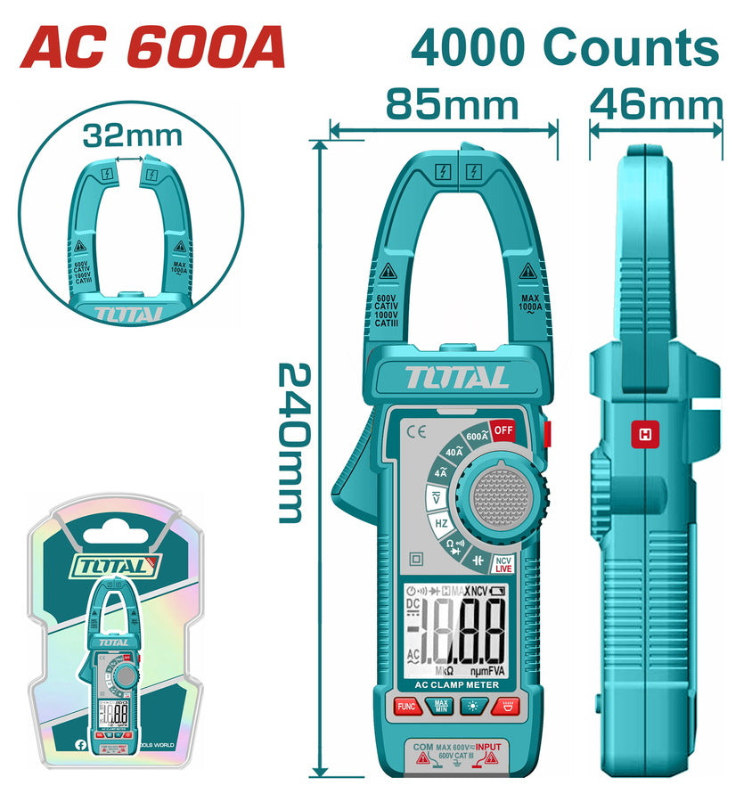 Total Digital AC clamp meter TMT766001