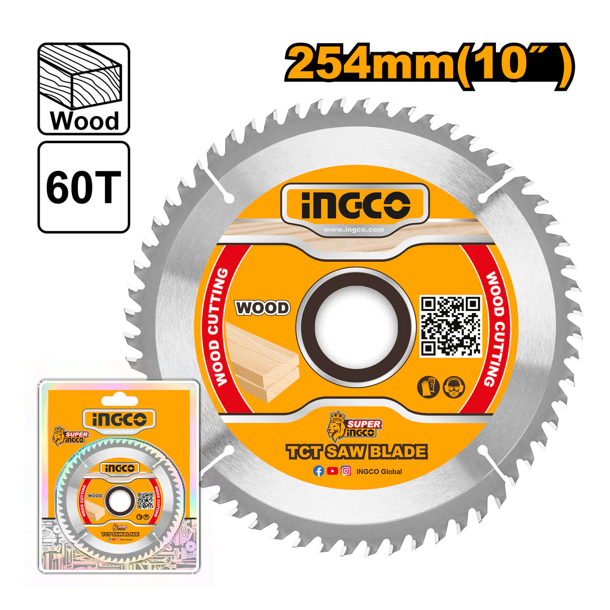 Ingco TCT saw blade 254mm TSB125423