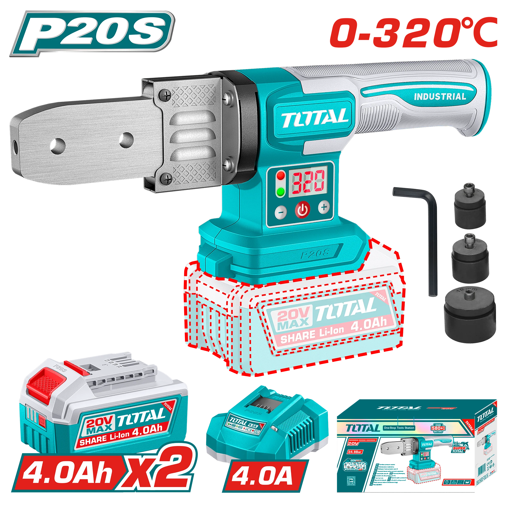 Total Cordless plastic tube welding tools TWTLI20182
