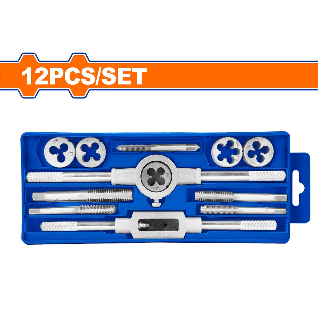 Wadfow 12 Pcs metric tap & die set WAJ1L01
