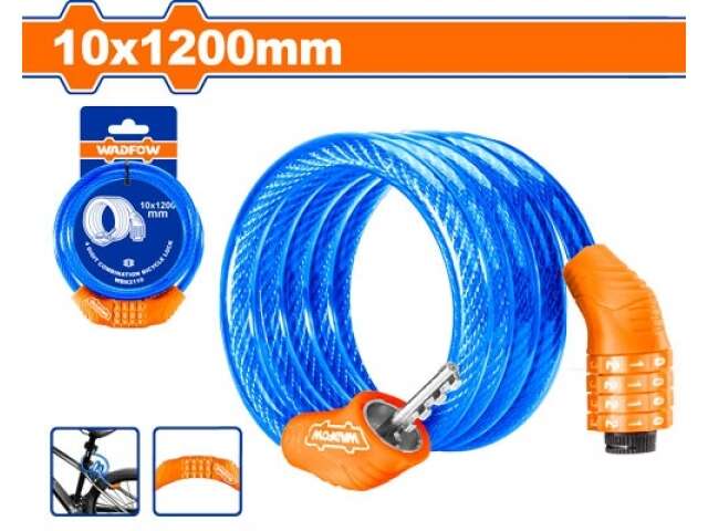 Wadfow 4 Digit combination bicycle cable lock WBK2110