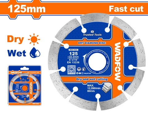 WADFOW Dry diamond disc 125x22.2mm WDC1K03