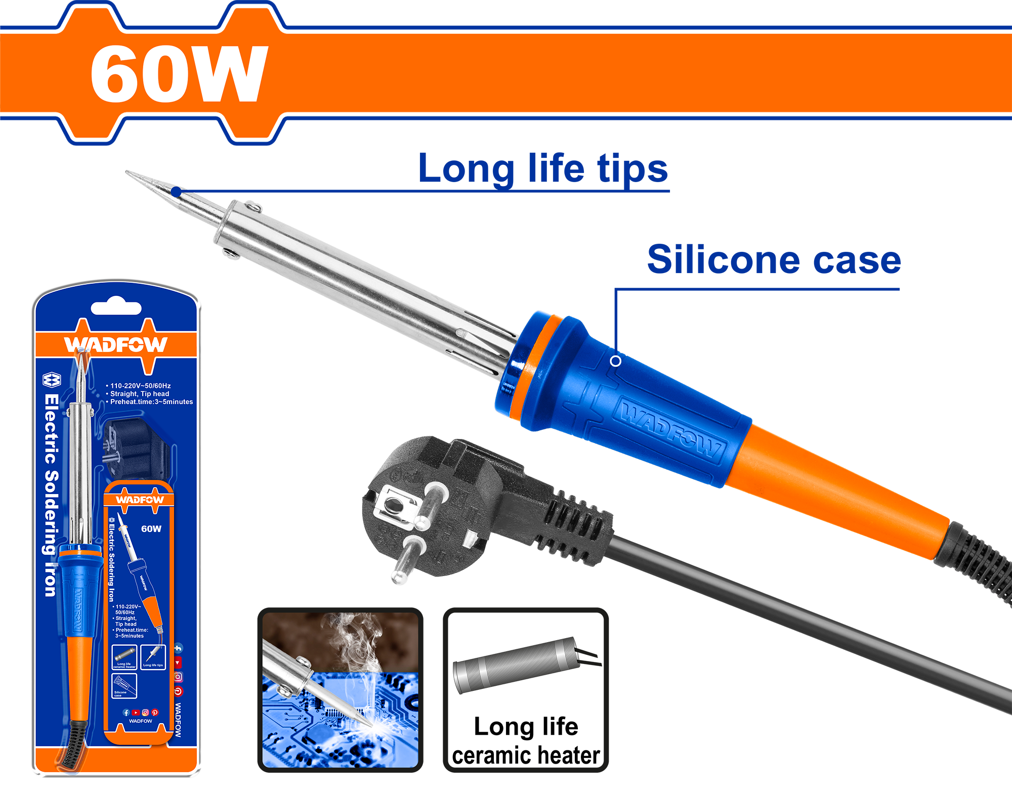 WADFOW Electric soldering iron 60W WEL1606