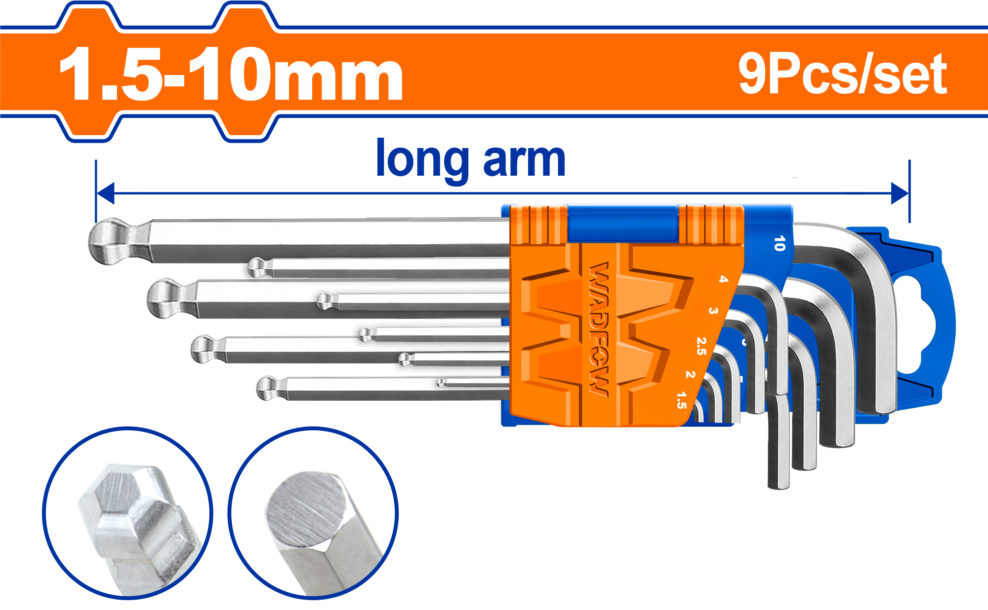 Wadfow Ball point hex key WHK2291