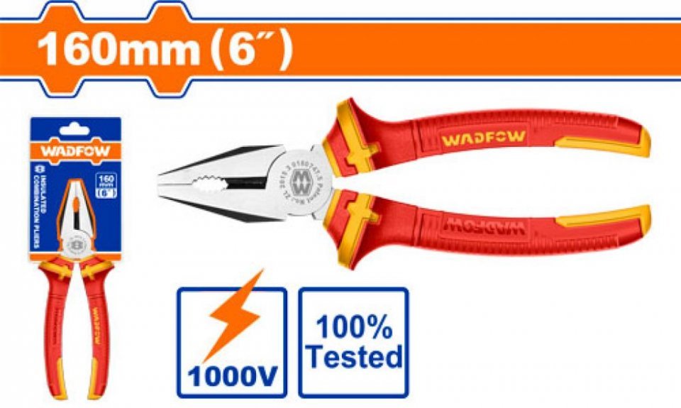 Wadfow Insulated combination pliers WPL1936