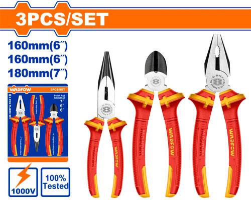 Wadfow 3 Pcs insulated pliers set WPS0633