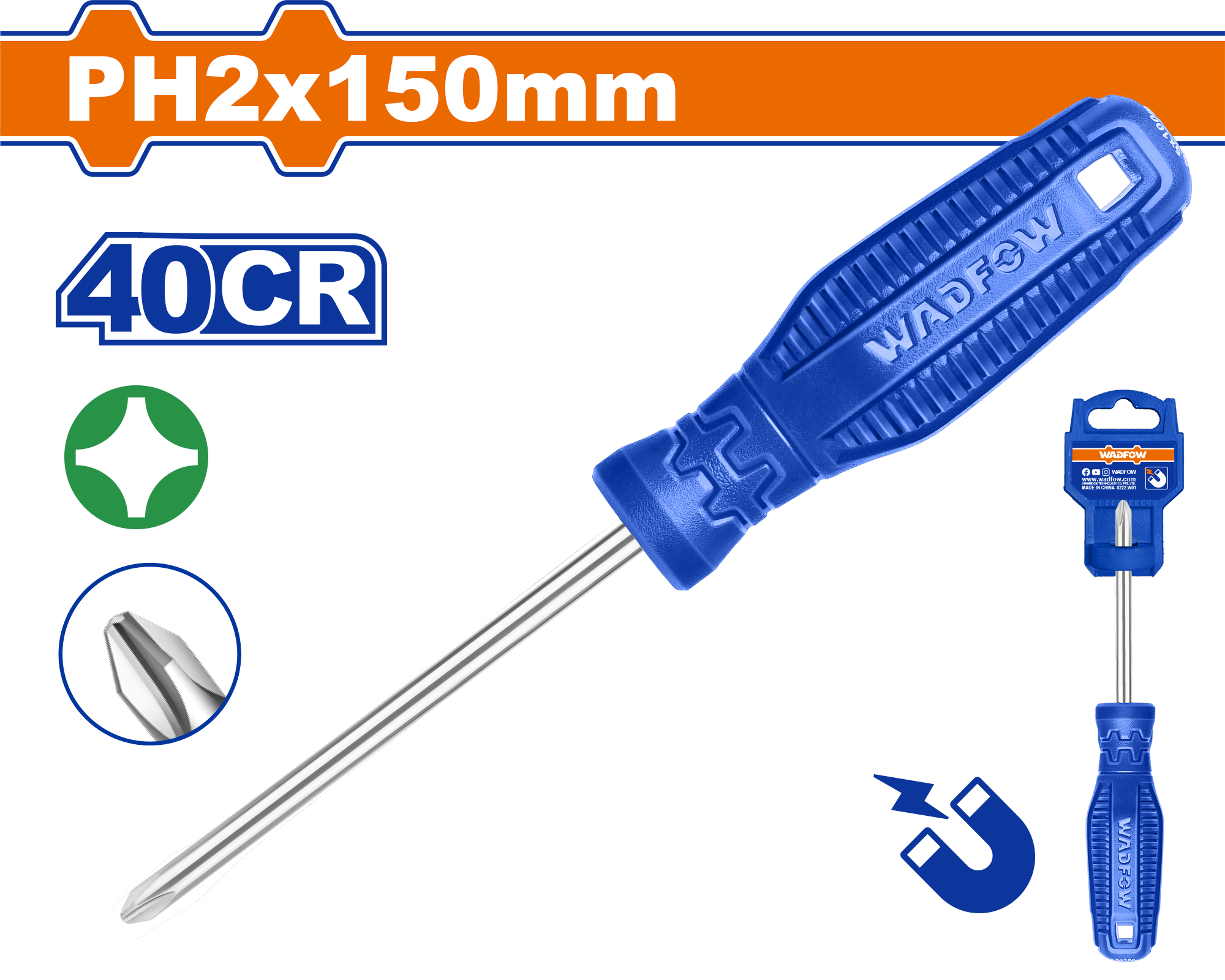 Wadfow Phillips screwdriver WSD4226