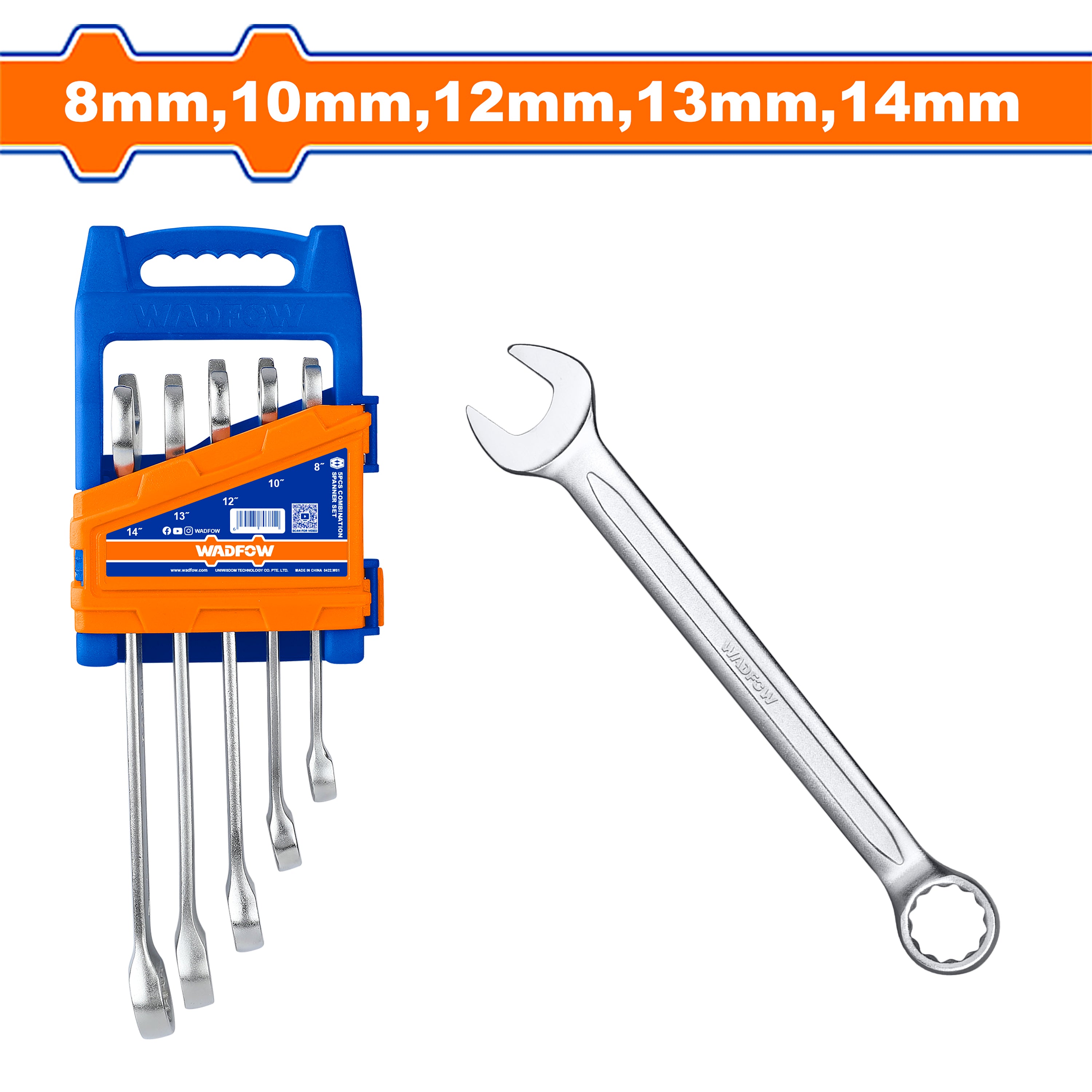 WADFOW 5Pcs Combination spanner set WSP1205