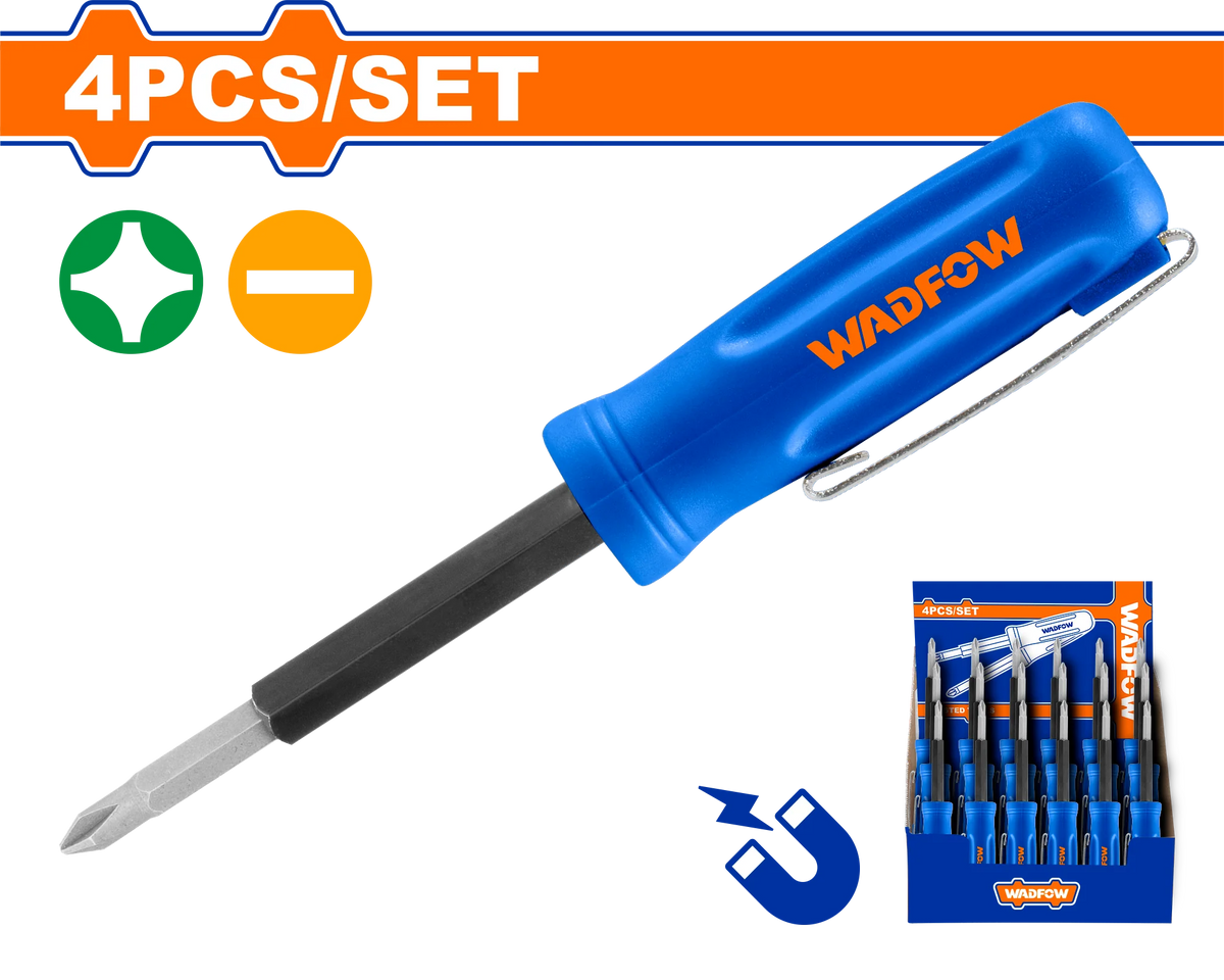 Wadfow 4-in-1 Pocket Pen Screwdriver WSS2J04