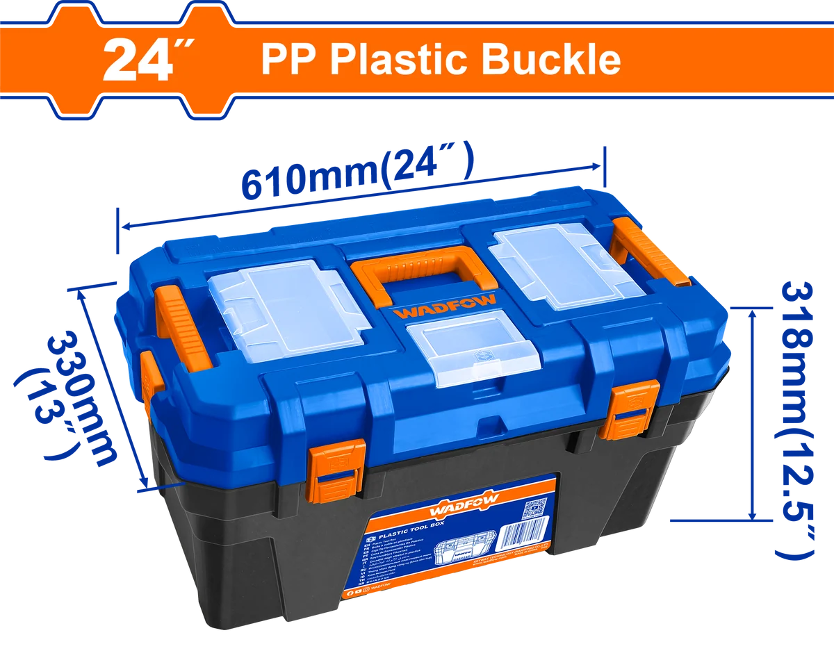 Wadfow 24" Plastic Tool Box WTB1324
