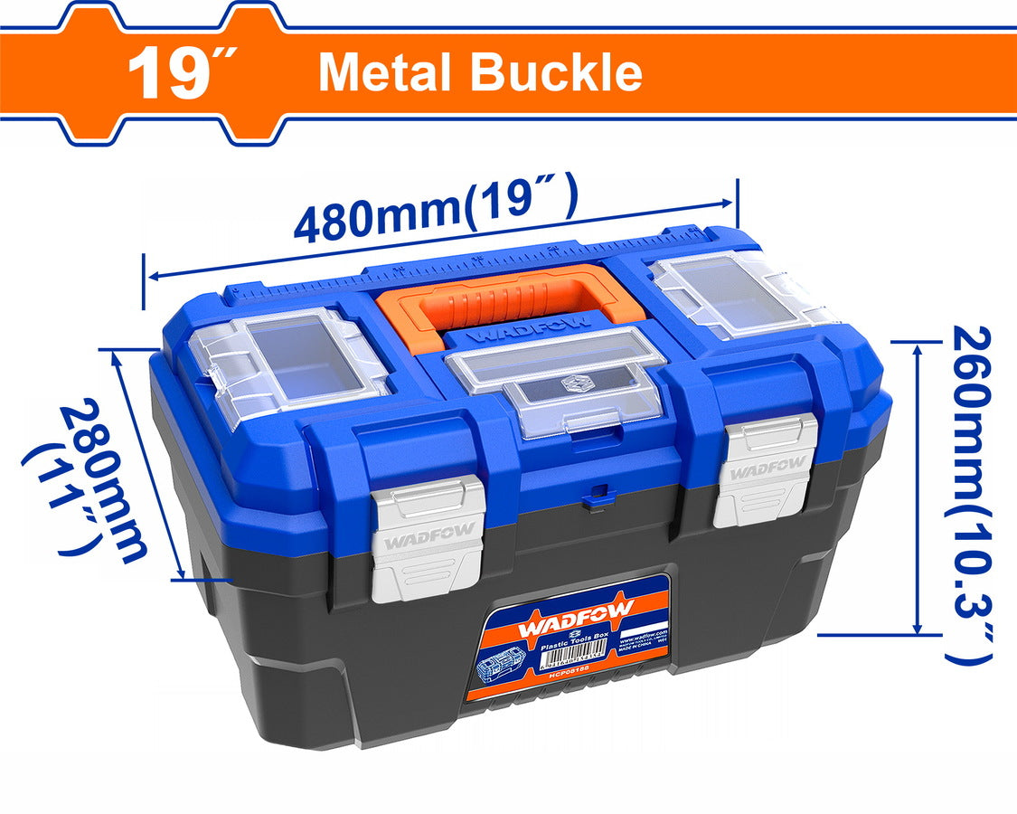 Wadfow 19" Plastic tool box WTB3319