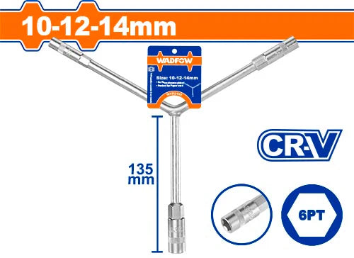 Wadfow Y-Type socket wrench WTH2102