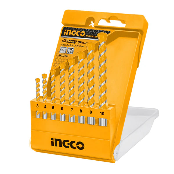 Ingco 8PCS masonry drill bits set AKD3081