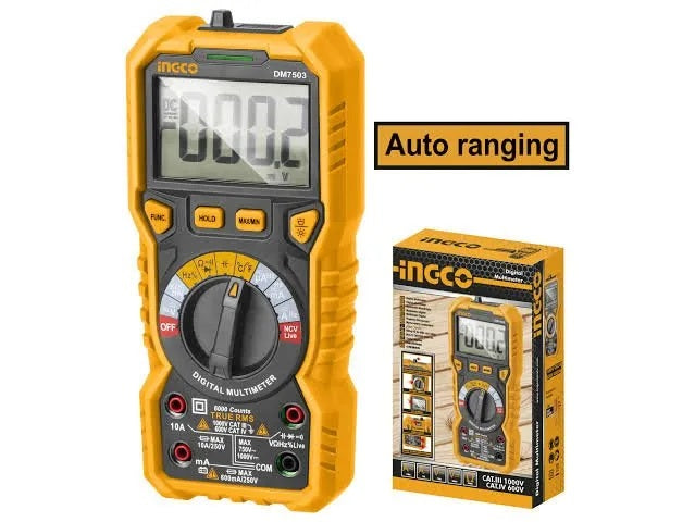 Ingco Digital multimeter 6000 counts DM7504