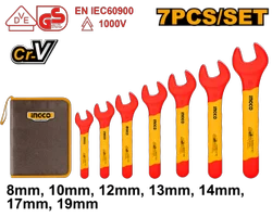 Ingco 7 Pcs insulated open end spanners set HKISPA0701